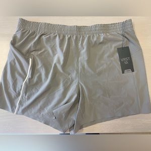 VRST Men's Size XL and 5” Accelerate Run Shorts‎ Silver Shadow New